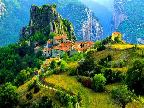 Village In High Mountains wallpaper | nature and landscape | Wallpaper ...