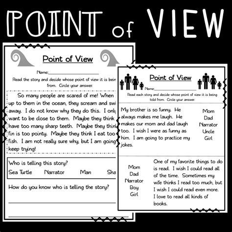 Point Of View Worksheet