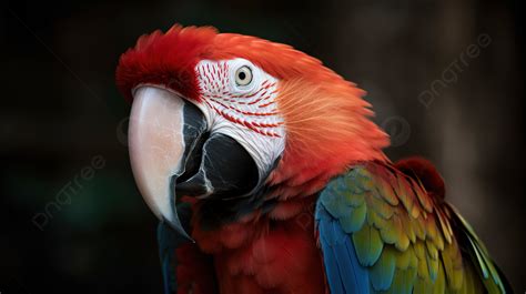 Colorful Parrot Looking Into The Camera Background Picture Of A