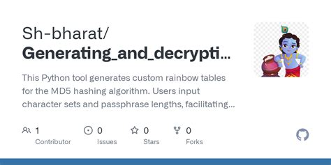 Github Sh Bharatgeneratinganddecryptiingusingrainbowtable This