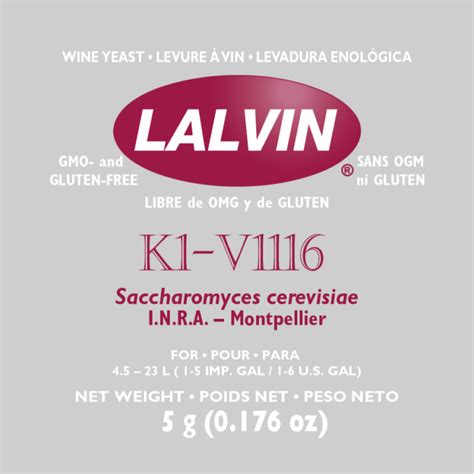Lalvin K1-V1116 Wine Yeast – Home Fermenter®