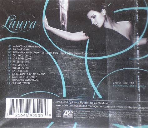 Zamusica Laura Pausini Primavera Anticipada Chinese Press Cd