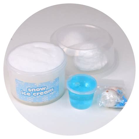 Snow Ice Cream Diy Slime Kit Momo Slimes