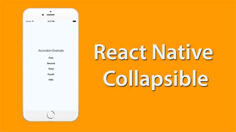 Animated Collapsible Component For React Native