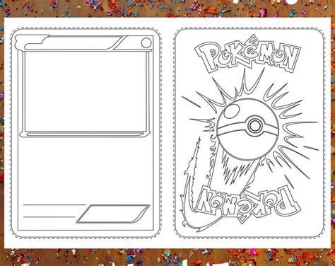 Carta Pokemon Em Branco - Paquete de plantillas de cartas de Pokémon personalizables: diseño ...