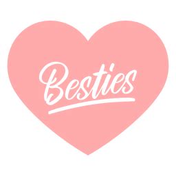 Besties Herz PNG- Und SVG-Design Für T-Shirts