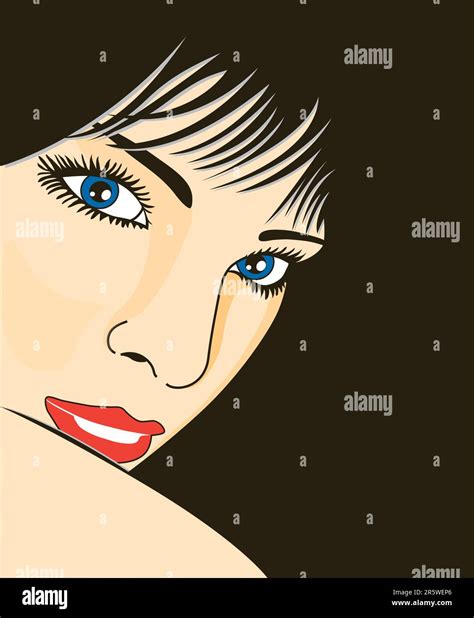 Illustration Of Woman Face Stock Vector Image And Art Alamy