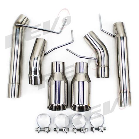 Ford Mustang 05-10 V8 GT / GT500 2.5" Dual Axle Back FlowMaxx Exhaust ...