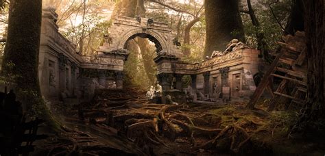 Ancient Ruins Fantasy Art - bmp-ville