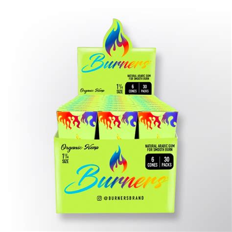 Burner Brand Organic Hemp Cone Sleeve Of 30 Servd Distribution