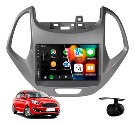 Central Multimidia Mp5 Apple Carplay Ford Ka 2020 2021 Prata