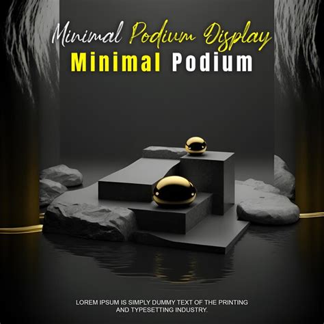 Premium PSD Elegant And Minimal Podium For Product Display Stage