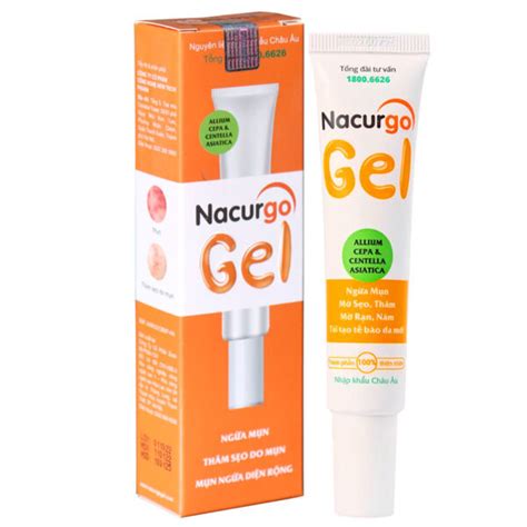 Nacurgo Gel Ngăn Ngừa Mụn Trứng Cá Mụn Mẩn Ngứa Diện Rộng