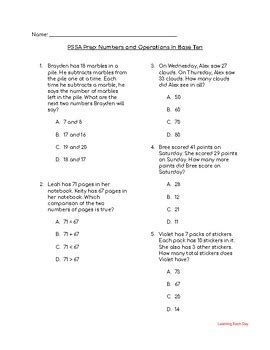 Rd Grade Math Pssa Prep Bundle By Learning Each Day Tpt