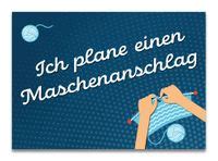 Postkarte Gru Karte Ich Plane Einen Maschenanschlag Strickimicki