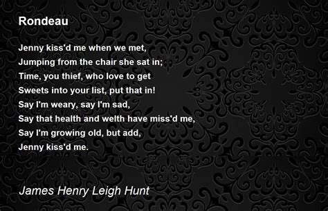 Rondeau - Rondeau Poem by James Henry Leigh Hunt