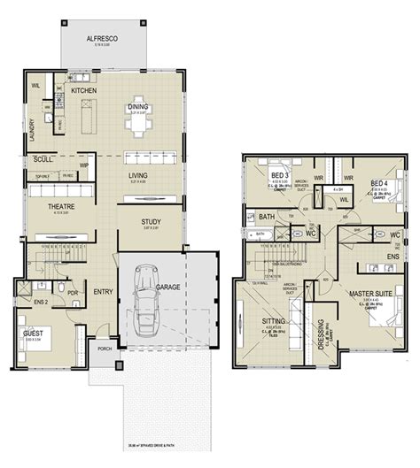 The Medina Floor Plan 2 Story Houses Big Houses Architecture Plan