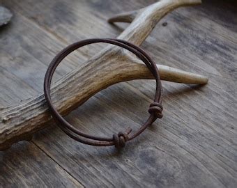 Black Celtic Leather Bracelet Infinity Knot Bracelet Unisex Etsy