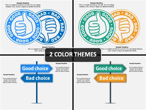 Good And Bad Powerpoint Template Ppt Slides Sketchbubble Images