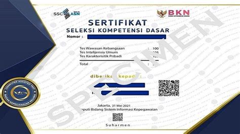 Begini Cara Cek Keaslian Sertifikat Skd Cpns Berikut Link Dan