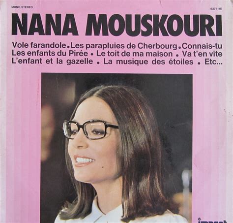 Nana Mouskouri Cherbourg Chanteur Vinyle