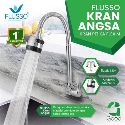 Jual Flusso Keran Kran Air Aer Tembok Shower Sower Leher Bebek Angsa