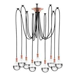 Unique Copper Chandelier Contemporary Chandeliers By Hangout