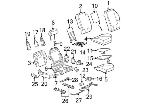 Chevrolet Malibu Seat Cushion Spring Seat Support Driver