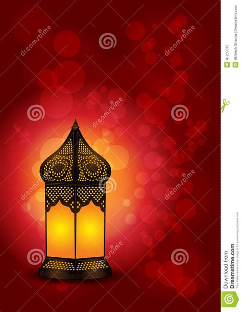 Schöne Islamische Lampe Für Eid Ramadan Celebrations Vektor Vektor