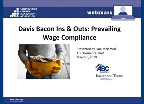 Davis Bacon Ins And Outs Prevailing Wage Compliance