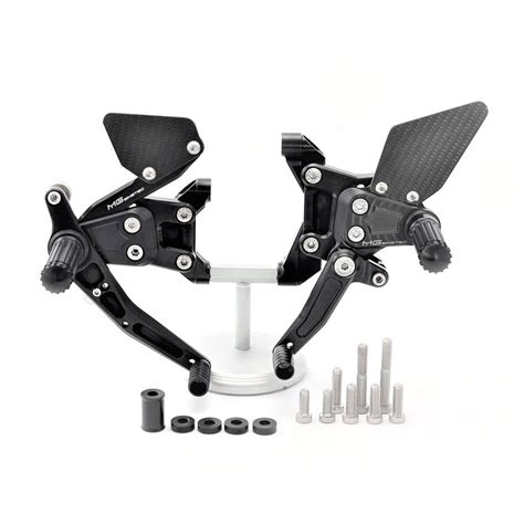 MG Biketec Rearset Kit Black Fixed Footpegs DUCATI Panigale V2 2020