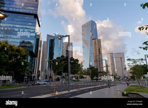 Tel Aviv Israel October 19 2023 Modern Skyscrapers In Sarona