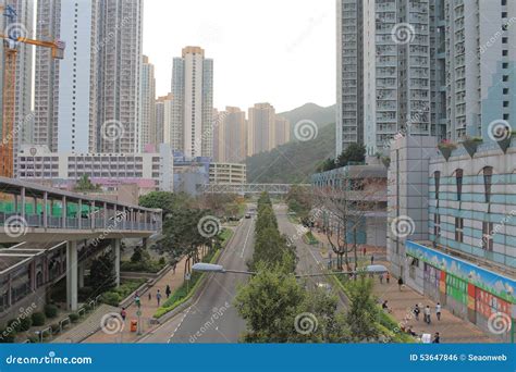 Tong Ming Street Tseung Kwan O Hong Kong Editorial Photo Image Of