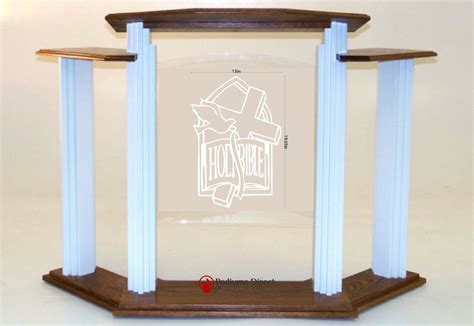 Wood With Acrylic Pulpit Podium Lectern Wwings 702w Proclaimer