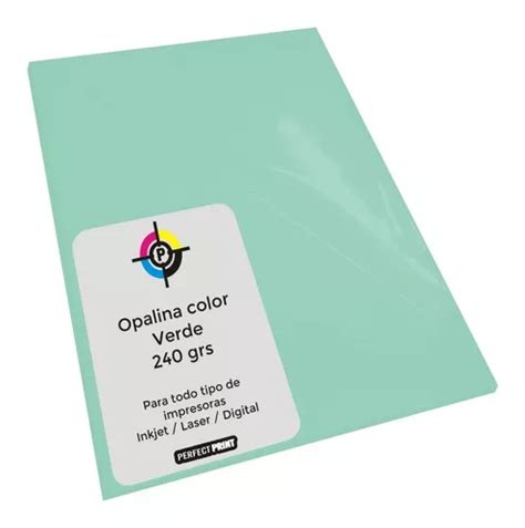 Opalina Color A5 X 20 Hojas 240 Grs Cartulina Papel Grueso