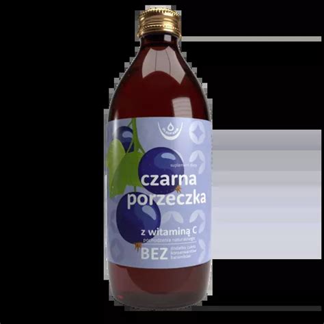 Czarna porzeczka sok z owoców czarnej porzeczki z naturalną witaminą C