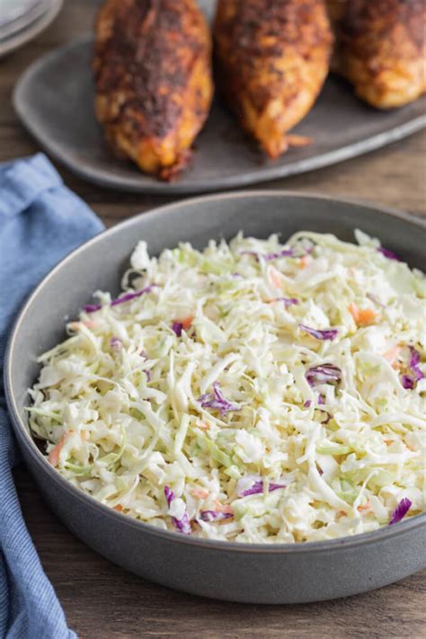 Creamy Keto Coleslaw Recipe Low Carb Maven