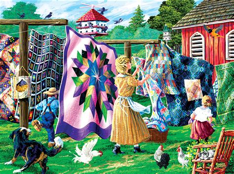 Quilter S Clothesline Scratch And Dent 1000 Pieces SunsOut Puzzle