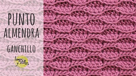 Patr N Para Manta Muy F Cil Punto Almendra Crochet Ganchillo