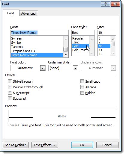 How To Use The Reveal Formatting Feature In Word 2010