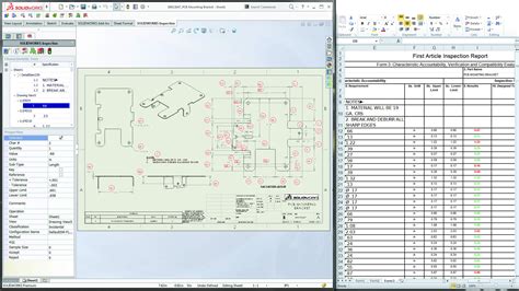 SOLIDWORKS Inspection Drawing Report Automation Software