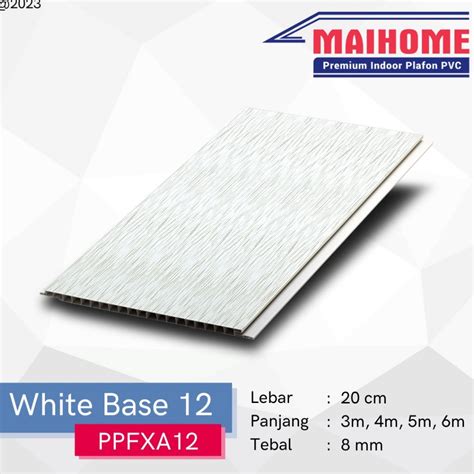 Jual Harga Promo Plafon PVC Plavon Rumah Kamar Merk Maihome Motif Putih