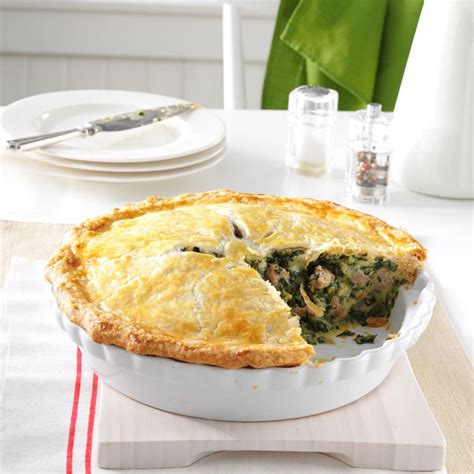 Italian Sausage And Spinach Pie Recipe How To Make It