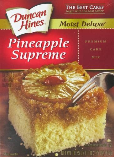 Duncan Hines Pineapple Supreme Cake Mix 16 5 Oz Food 4 Less