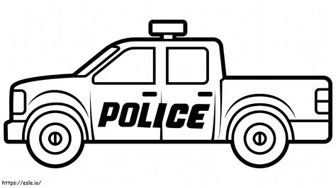 Coche de policía 1 1024X576 para colorear