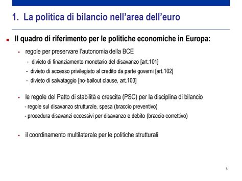 LE POLITICHE EUROPEE LA POLITICA DI BILANCIO Ppt Scaricare