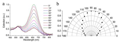 A The Measured Polarization Sensitive Extinction Spectra Of Gnrs For