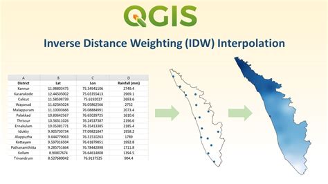 Spatial Interpolation Idw Tutorial Using Qgis Youtube