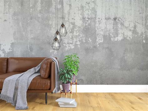 Cement Minimalist Wallpaper Venetian Plaster Texture Mural Etsy