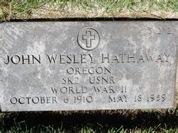 John Wesley Hathaway 1910 1959 Mémorial Find a Grave